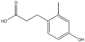 3-(4-Hydroxy-2-methyl-phenyl)-propionic acid Structure