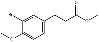 3-(3-bromo-4-methoxyphenyl)-propionic acid methyl ester Structure
