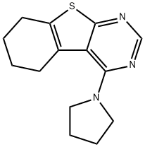 4-(pyrrolidin-1-yl)-5,6,7,8-tetrahydro[1]benzothieno[2,3-d]pyrimidine 구조식 이미지