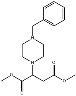dimethyl 2-(4-benzylpiperazin-1-yl)butanedioate Structure