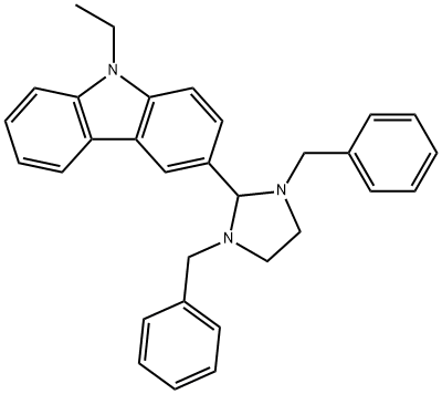 3-(1,3-dibenzylimidazolidin-2-yl)-9-ethyl-9H-carbazole Structure