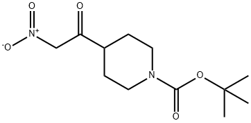 tert-butyl 4-(2-nitroacetyl)piperidine-1-carboxylate Structure