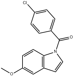 (4-Chlorophenyl)(5-methoxy-1H-indol-1-yl)methanone Structure