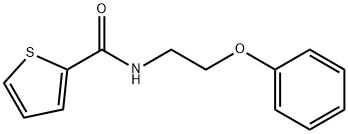 N-(2-phenoxyethyl)thiophene-2-carboxamide Structure