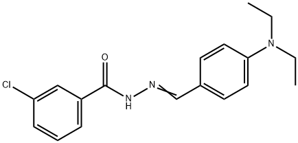 3-chloro-N'-[4-(diethylamino)benzylidene]benzohydrazide Structure