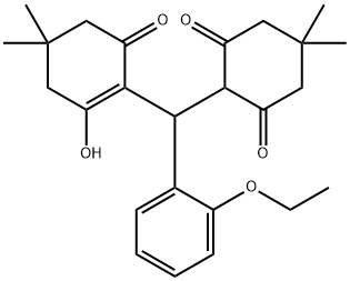 2-[(2-ethoxyphenyl)(2-hydroxy-4,4-dimethyl-6-oxocyclohex-1-en-1-yl)methyl]-5,5-dimethylcyclohexane-1,3-dione Structure