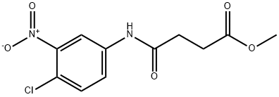 methyl 4-[(4-chloro-3-nitrophenyl)amino]-4-oxobutanoate Structure