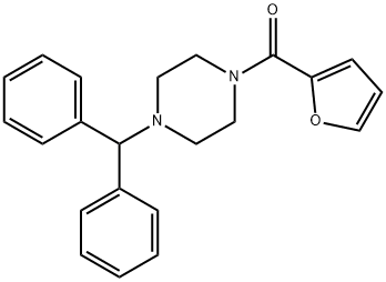 (4-Benzhydryl-piperazin-1-yl)-furan-2-yl-methanone Structure