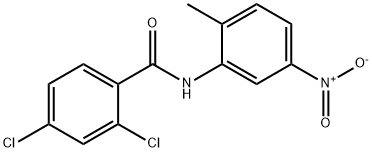 2,4-dichloro-N-(2-methyl-5-nitrophenyl)benzamide Structure