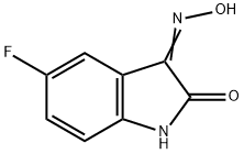 1H-Indole-2,3-dione, 5-fluoro-, 3-oxime
 Structure