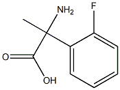 Benzeneacetic acid, a-amino-2-fluoro-a-methyl- 구조식 이미지