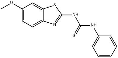 1-(6-methoxybenzo[d]thiazol-2-yl)-3-phenylthiourea 구조식 이미지