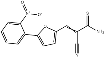 2-Cyano-3-[5-(2-nitro-phenyl)-furan-2-yl]-thioacrylamide 구조식 이미지
