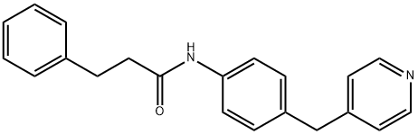 3-phenyl-N-[4-(pyridin-4-ylmethyl)phenyl]propanamide Structure