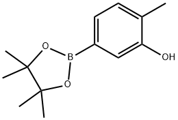 2-methyl-5-(4,4,5,5-tetramethyl-1,3,2-dioxaborolan-2-yl)phenol Structure