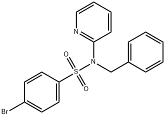 N-benzyl-4-bromo-N-(pyridin-2-yl)benzenesulfonamide Structure