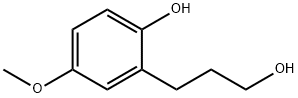 2-(3-Hydroxypropyl)-4-methoxyphenol 구조식 이미지