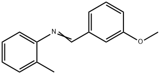 N-(3-METHOXYBENZYLIDENE)-O-TOLUIDINE 구조식 이미지