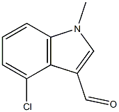 4-CHLORO-1-METHYL-1H-INDOLE-3-CARBOXALDEHYDE Structure