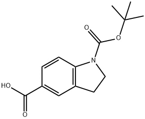 1-[(TERT-BUTOXY)CARBONYL]-2,3-DIHYDRO-1H-INDOLE-5-CARBOXYLIC ACID Structure