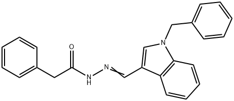 N'-[(E)-(1-benzyl-1H-indol-3-yl)methylidene]-2-phenylacetohydrazide 구조식 이미지