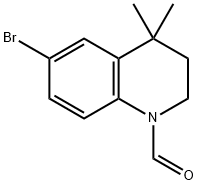 6-Bromo-4,4-dimethyl-3,4-dihydroquinoline-1(2H)-carbaldehyde 구조식 이미지