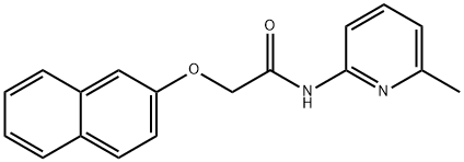 N-(6-methylpyridin-2-yl)-2-(naphthalen-2-yloxy)acetamide Structure