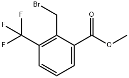 Methyl 2-bromomethyl-3-trifluoromethyl benzoate 구조식 이미지