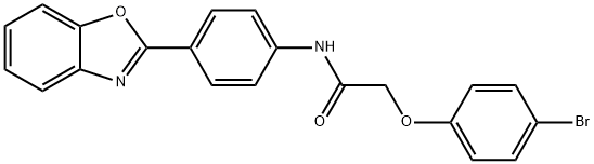 N-[4-(1,3-benzoxazol-2-yl)phenyl]-2-(4-bromophenoxy)acetamide Structure