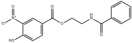 2-benzamidoethyl 4-hydroxy-3-nitrobenzoate Structure