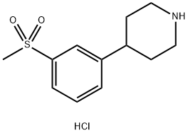 4-(3-(methylsulfonyl)phenyl)piperidine hydrochloride 구조식 이미지