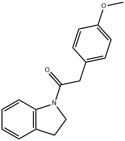1-(2,3-dihydro-1H-indol-1-yl)-2-(4-methoxyphenyl)ethanone 구조식 이미지