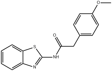 N-(1,3-benzothiazol-2-yl)-2-(4-methoxyphenyl)acetamide Structure