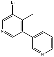 5-Bromo-4-methyl-3,3'-bipyridine 구조식 이미지