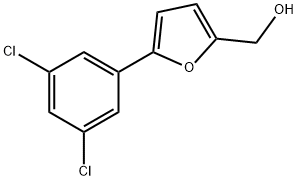 (5-(3,5-dichlorophenyl)furan-2-yl)methanol 구조식 이미지