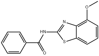 N-(4-methoxy-2-benzothiazolyl)benzamide 구조식 이미지