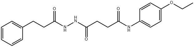 N-(4-ethoxyphenyl)-4-oxo-4-[2-(3-phenylpropanoyl)hydrazinyl]butanamide Structure