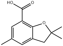 2,2,5-Trimethyl-2,3-dihydrobenzofuran-7-carboxylic acid Structure
