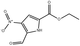 Ethyl 5-formyl-4-nitropyrrole-2-carboxylate 구조식 이미지
