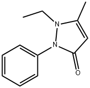 3H-Pyrazol-3-one, 1-ethyl-1,2-dihydro-5-methyl-2-phenyl- 구조식 이미지