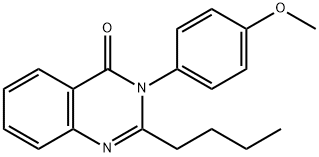 2-butyl-3-(4-methoxyphenyl)quinazolin-4(3H)-one Structure