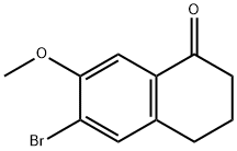 6-BROMO-7-METHOXY-1,2,3,4-TETRAHYDRONAPHTHALEN-1-ONE Structure