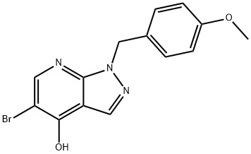 5-Bromo-1-(4-methoxy-benzyl)-1H-pyrazolo[3,4-b]pyridin-4-ol Structure