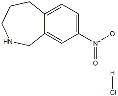 8-Nitro-2,3,4,5-tetrahydro-1H-benzo[c]azepine hydrochloride 구조식 이미지
