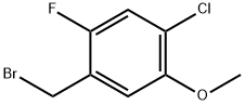 1-Bromomethyl-4-chloro-2-fluoro-5-methoxy-benzene 구조식 이미지