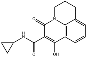 N-cyclopropyl-1-hydroxy-3-oxo-3,5,6,7-tetrahydropyrido[3,2,1-ij]quinoline-2-carboxamide Structure