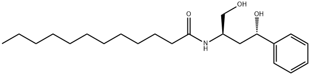 N-[(1R,3S)-3-Hydroxy-1-(hydroxymethyl)-3-phenylpropyl]dodecanamide 구조식 이미지