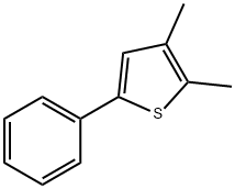 2,3-dimethyl-5-phenylthiophene 구조식 이미지