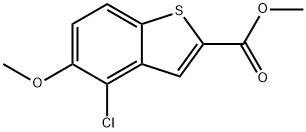 methyl 4-chloro-5-methoxybenzo[b]thiophene-2-carboxylate Structure