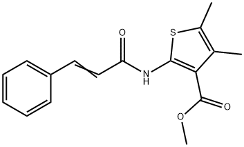 methyl 2-cinnamamido-4,5-dimethylthiophene-3-carboxylate Structure